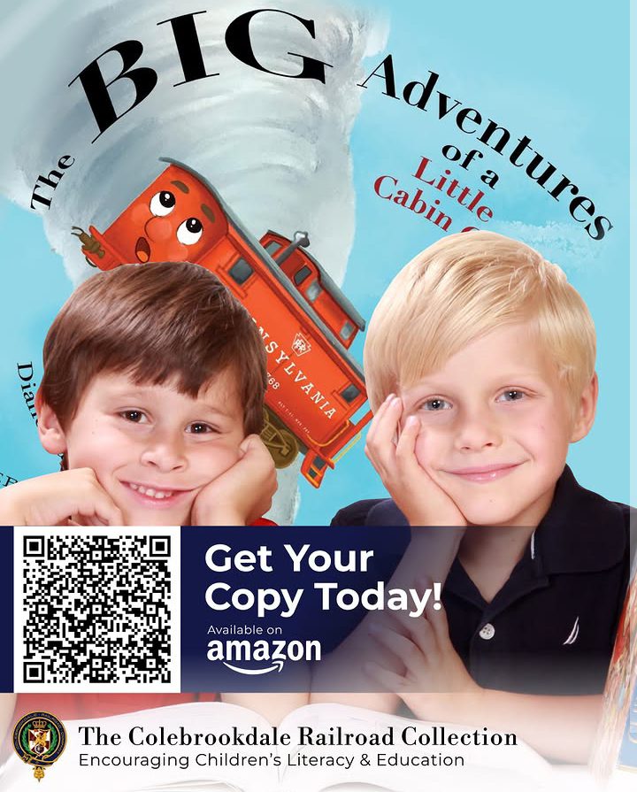 Children reading The BIG Adventures of a Little Cabin Car, available on Amazon